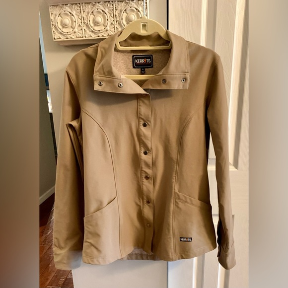 Kerrits Women's Waterproof Utility Jacket in Tan- SZ S - Picture 1 of 8
